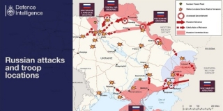 Velika Britanija objavila novu mapu ruskih napada na Ukrajinu
