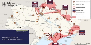 Britanci objavili novu kartu s ruskim napadima i osvajanjima