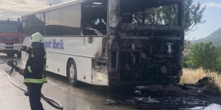Zapalio se autobus šibenskog Autotransporta u Danilu Birnju