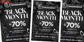 OPTIČKI CENTAR GVOZDANOVIĆ 'Ne trebate čekati Black Friday!'