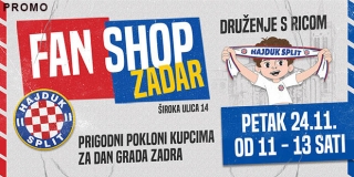 Hajduk Fan shop u Zadru slavi Dan grada!
