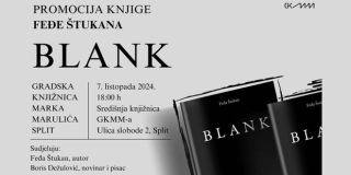 GKMM Promocija knjige BLANK autora Feđe Štukana