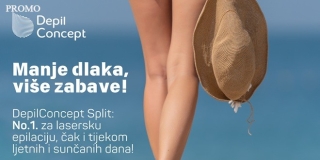 DEPILCONCEPT SPLIT Laserska epilacija bez prekida, čak i tijekom ljeta