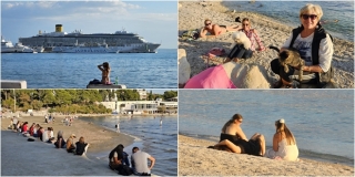 FOTOGALERIJA Jesen u Splitu: Šetnje, kupanje i picigin od Kašjuna do Žnjana