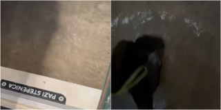 VIDEO Trogirske ulice potopljene, vrećice za smeće čuvaju noge