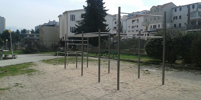 Split Pujanke dobile street workout park Dalmatinski portal