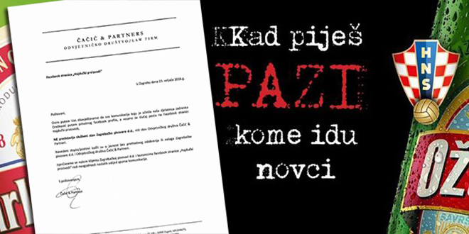 Čačić & Partneri: Ispričavamo se, Zagrebačka pivovara nije odobrila komunikaciju naše djelatnice zbog posta stranice Hajdučki proizvodi