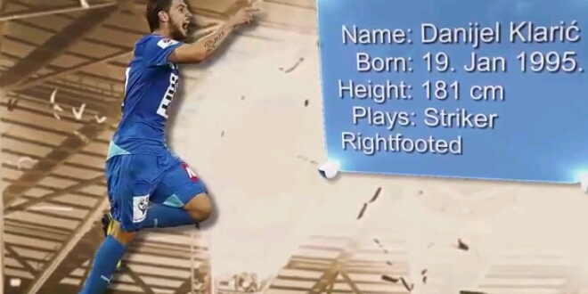 Napadač Danijel Klarić na probi u Hajduku