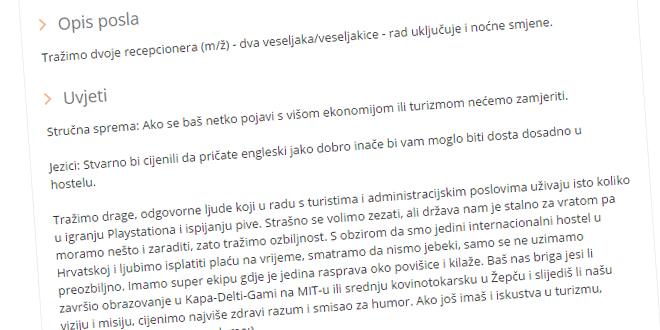 Tako to rade u Zagrebu: Tražimo recepcionera koji u radu s turistima uživa kao u igranju Playstationa i ispijanju pive