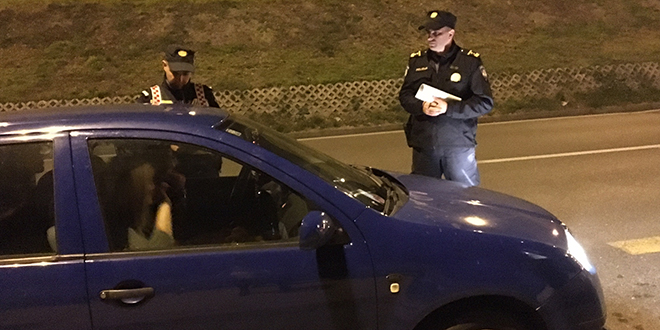 Noćna patrola: Od 14 zaustavljenih samo jedan vozač kažnjen, ostali ponosni jer nisu 'popili' kaznu