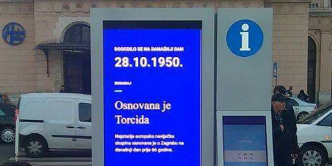 Poruka na Trgu kralja Tomislava: Na današnji dan prije 66 godina osnovana je Torcida!