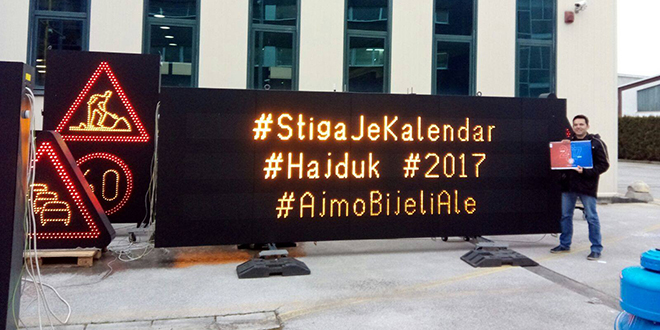 Prodano 17.000 Hajdukovih kalendara