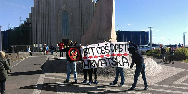 Torcidaši pritvoreni u Reykjaviku: 'Mislimo da iza svega stoje ljudi iz HNS-a, zašto bi nam islandska policija oduzela transparent?'