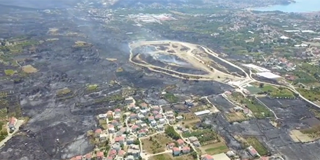 POGLEDAJTE VIDEO: Dronom snimili opožareno područje u Splitu