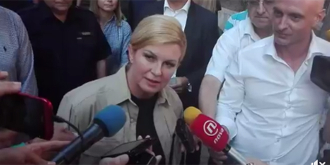 VIDEO Kolinda Grabar-Kitarović u Splitu: Nisam prozvala Damira Krstičevića, nema razloga za ostavkom