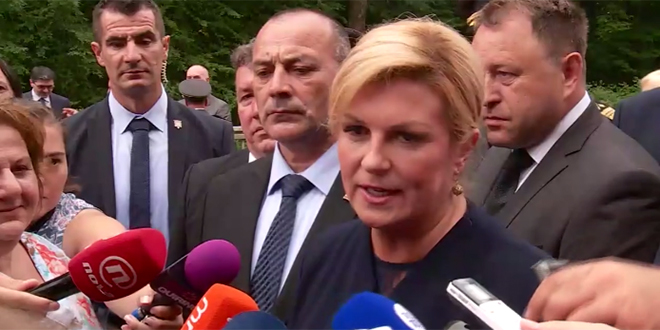 Hrvatska predsjednica o Tompsonovom 'Za dom spremni': Što se mene osobno tiče, mislim da se politika ne bi trebala miješati u glazbu