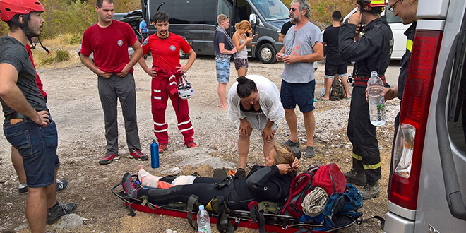 Kanađanka ozlijeđena tijekom kanjoninga na Cetini, u akciji spašavanja sudjelovali HGSS, GSS Čitluk, DVD Zadvarje, Hitna pomoć i vodiči