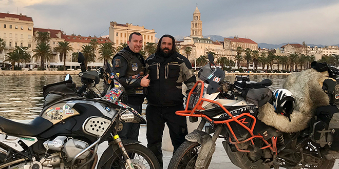 Motoavanturist kojega je spašavao Aramis Naglić stigao u Split: 'Ovakav vjetar nigdje na svijetu nisam vidio, stalno mijenja smjer i snagu udara'