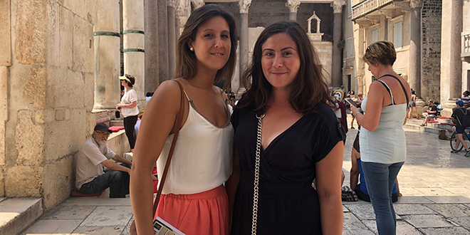 GOSTI O NAMA Sarah i Elise: Panorama sa zvonika katedrale sv. Dujma najljepša je na svijetu