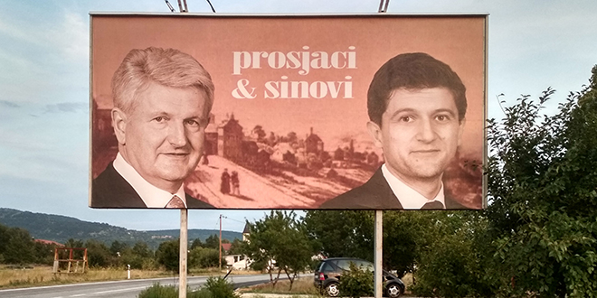 Na jumbo plakatu u Cisti Provo osvanuli Todorić i Marić