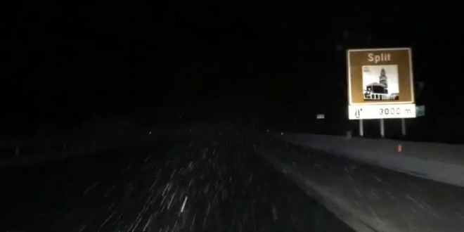 VIDEO: Snijeg pada nadomak Splita
