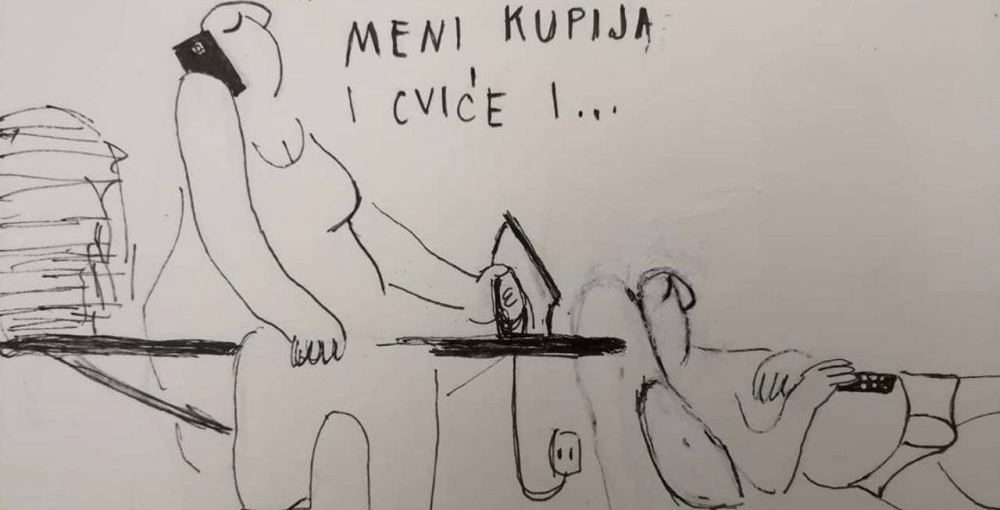 Uz poruku 'Sritno žene' Tisja opet nasmijala svojim karikaturama