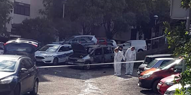 VIDEO: Izgorio automobil u Dubrovačkoj ulici