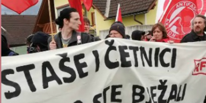 VIDEO Prosvjed antifašista na Bleiburgu