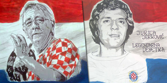 FOTOGALERIJA: Na Pujankama napravljen mural u čast Olivera Dragojevića i Jurice Jerkovića