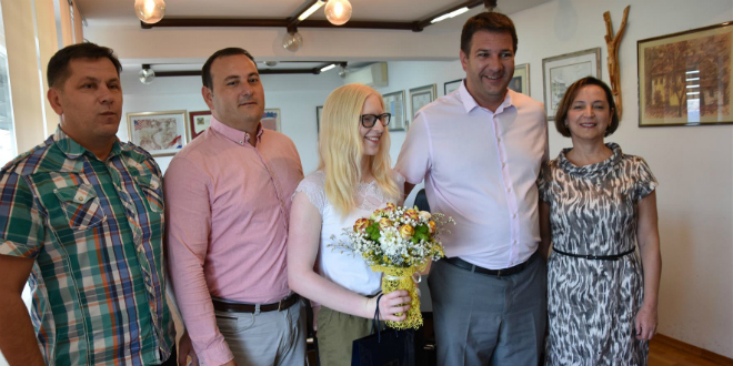 ZLATNA JUDAŠICA Kaštelanku Jelenu Brešković primio je gradonačelnik