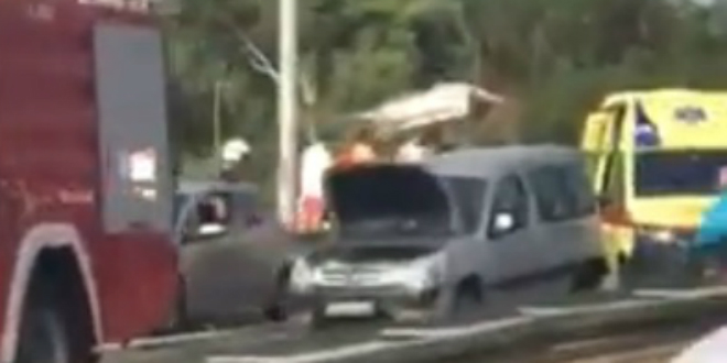 VIDEO Lančani sudar kod Stobreča, ozlijeđeni prevezeni u bolnicu