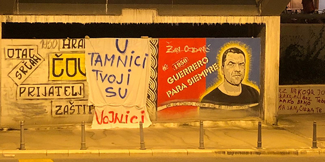 Kod Žanova murala postavljena poruka