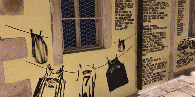 KK Split pozvao stanare Dominisove da nacrtaju mural posvećen Jugoplastici na Gripama