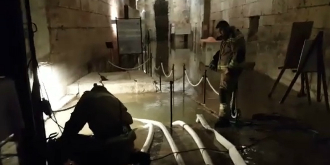 VIDEO Poplavljeni podrumi Dioklecijanove palače