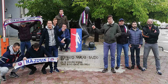 Navijači Hajduka iz Zagreba upisali Bajdu u park Za sva vrimena