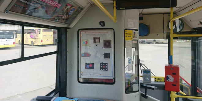 BUS ZNANJA Učenici zanimljivim plakatima Prometovim putnicima pokazali aktualnost matematike u svakodnevnom životu