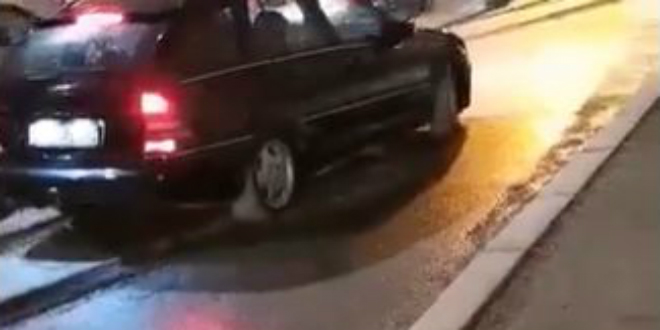 VIDEO: Autom kroz svježi beton u centru Splita