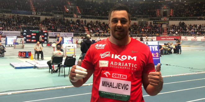 Hrvatski rekorder u bacanju kugle nastupa na finalnom mitingu World Athletics Indoor Toura