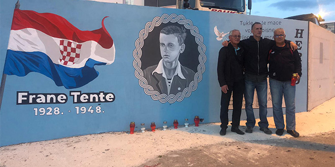 VIDEO: Otvoren mural posvećen Frani Tenti u Mravincima