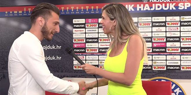 VIDEO Diamantakos kod Mirte: Dat ću u Hajduku sve od sebe!