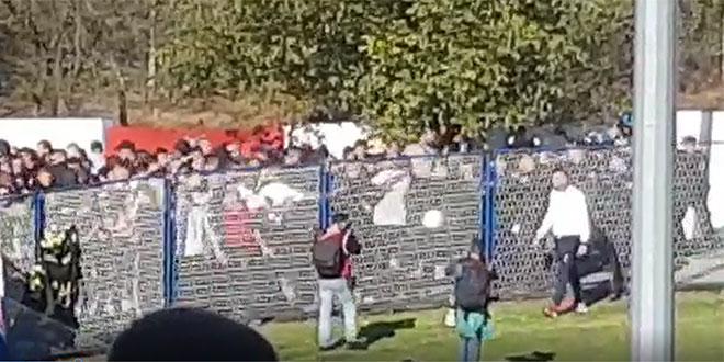 VIDEO UDARANJA: Uvertiru utakmice u Županji obilježio je veliki incident