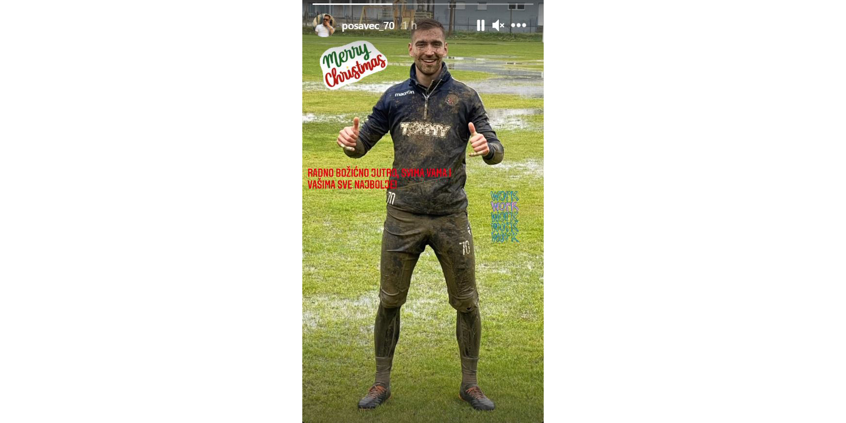 ZA NJEGA NE POSTOJI ODMOR Posavec trenirao i za Božić