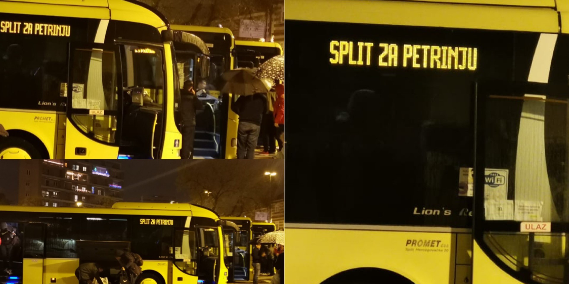 VIDEO Torcida krenula u Petrinju, Promet osigurao tri autobusa