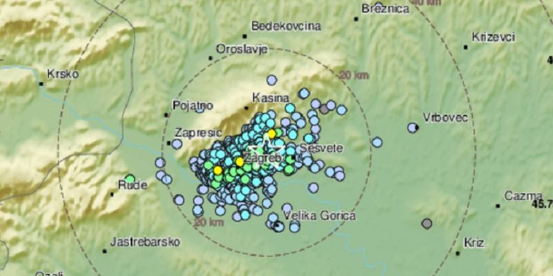 ZAGREB Ponovno potres jačine 2.4 po Richteru