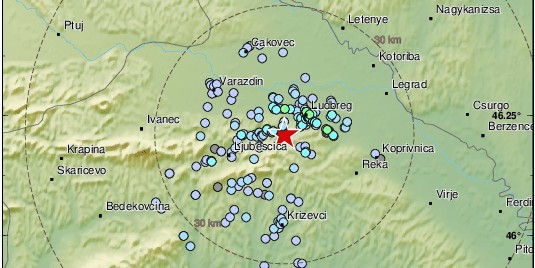 JOŠ PODRHTAVA Na području Banije zbilježen potres od 2.4 po Richteru