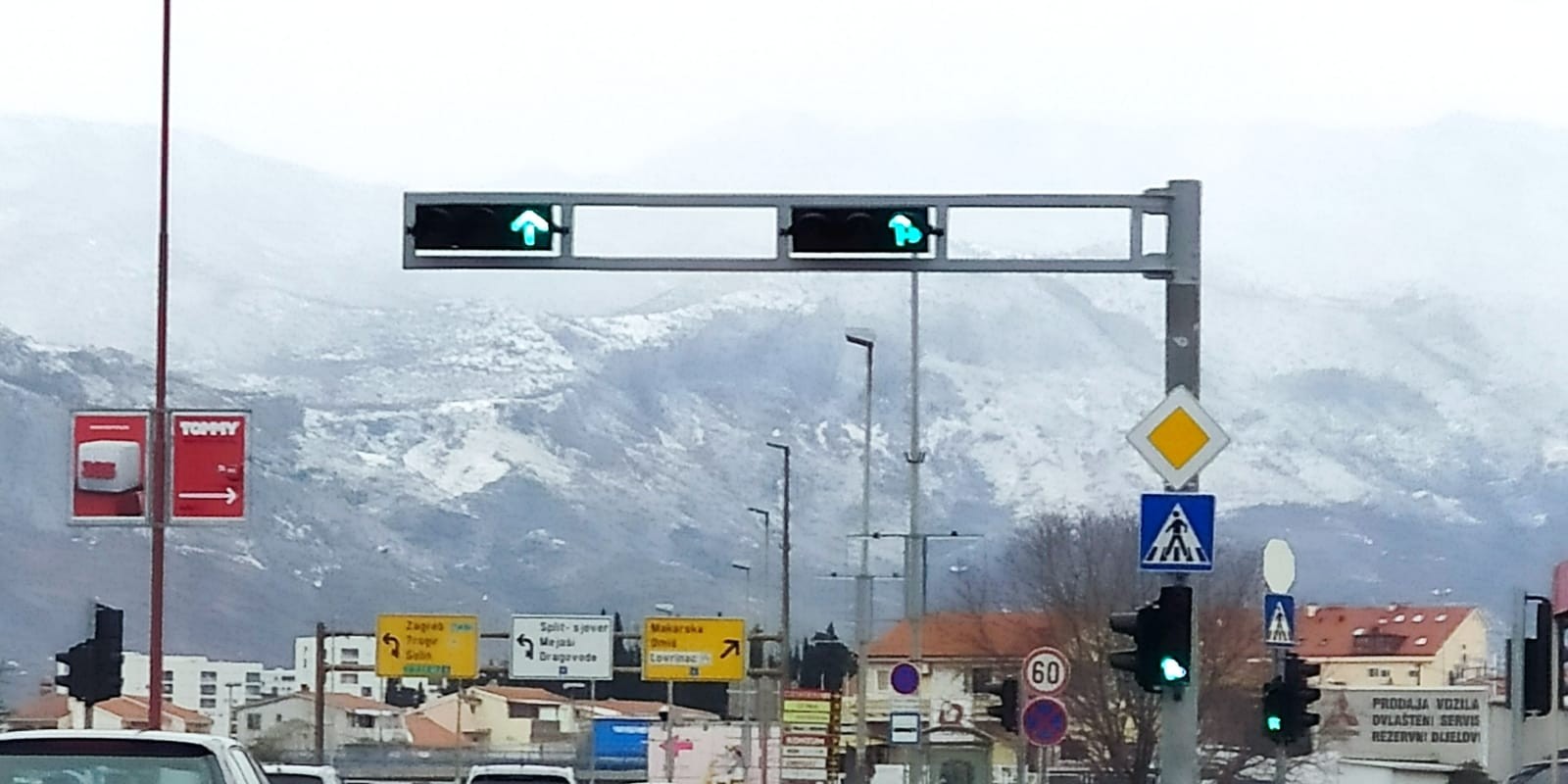 ZIMA POKAZUJE ZUBE Snijeg moguć i u Dalmaciji