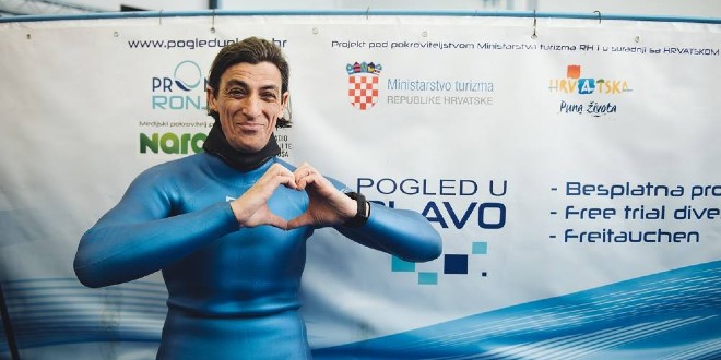 VIDEO Hrvat oborio Guinnessov rekord u ronjenju na dah