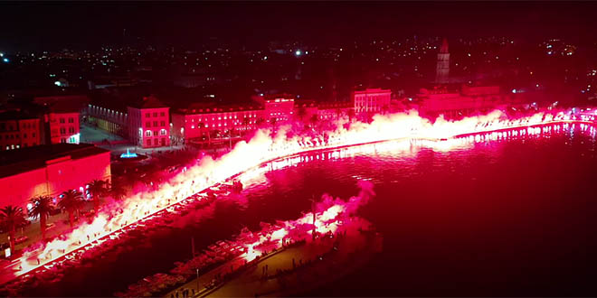 SPEKTAKULARNI VIDEO Kako je Torcida Split proslavila 30. rođendan 4. gardijske brigade