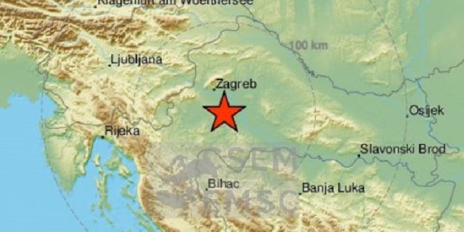 NOVO PODRHTAVANJE Slabiji potres u središnjoj Hrvatskoj