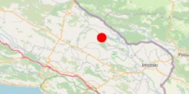 SEIZMOLOŠKA SLUŽBA: Potres magnitude 2,9 prema Richteru kod Imotskog